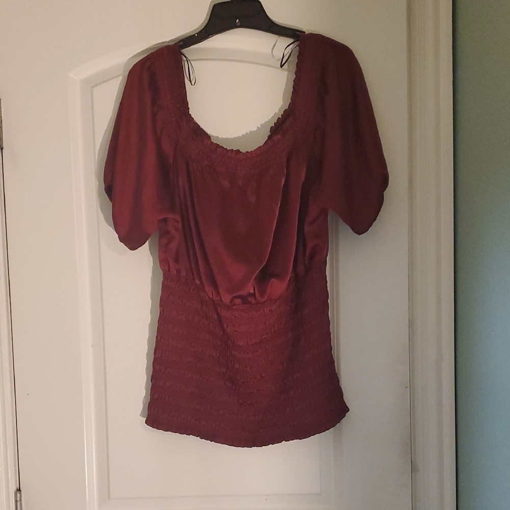 Chic Maroon Women's Blouse